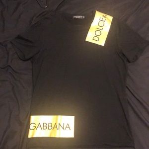 Dolce & Gabbana T-Shirt (Black/metallic gold)